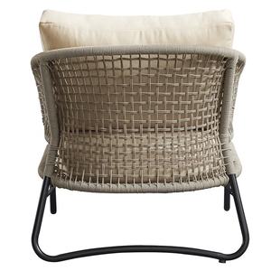 Moderne Villa Patio Café En Aluminium Table 2 Chaises Meubles Extérieur Jardin Corde <span class=keywords><strong>3</strong></span> Pièces Relax Sièges Balcon Ensemble - Product Image 5