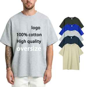 Boxy Fit Drop Shoulder 100% Cotton Blank <b>Tshirt</b> T-Shirts T Shirt Wholesale Custom Screen Print Logo Oversized - Product Image 1