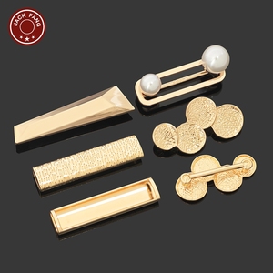 อุปกรณ์ตกแต่งชุดว่ายน้ำบิกินี่ รูปทรงไม่สม่ำเสมอ หัวเข็มขัดโลหะรูปเปลือกหอยสำหรับผู้หญิง ตกแต่งเสื้อผ้าด้วยเปลือกหอย - Product Image 2