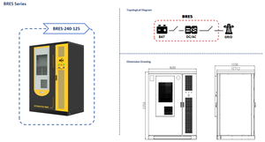 125kW 240kWh Industrial <b>Energy</b> <b>Storage</b> <b>System</b> Battery Power Distribution Unit (PDU) Optimized for Power Cost Efficiency - Product Image 2
