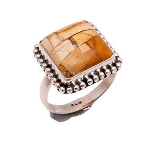 แหวน mookaite บริสุทธิ์ธรรมชาติเครื่องประดับเงินละเอียดสำหรับงานแต่งงานและงานเลี้ยงที่เหมาะสมผลิตโดยผู้ส่งออก - Product Image 1