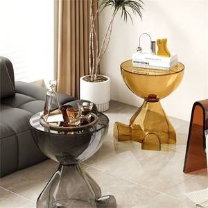 Mesa de centro moderna de acrílico con almacenamiento para sala de estar, mesa auxiliar para sofá, diseño transparente, muebles de moda - Product Image 1