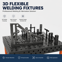 Table de soudage 3D à haute planéité, ensemble d'outils flexibles, banc en fonte pour opérations de soudage en atelier