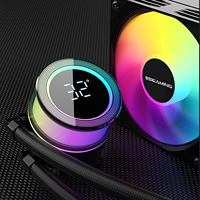 ESGAMING-Kit silencieux de refroidissement à eau pour PC, haute performance, 36cm, PWM, avec affichage intelligent de la température