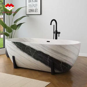 Mármol Blanco Panda Chino, Mármol Blanco para Escaleras, Baldosas para Pisos, Encimeras para Cocina, Isla, Baño, Comedor - Product Image 5