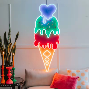 Free Design Neon <b>Led</b> Light With UV Printing Custom Auto Car Business Store Logo <b>Letter</b> Name Neon Sign for Party Room Decor - Product Image 3