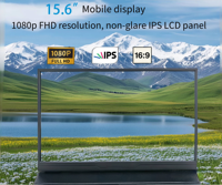 Monitor LCD Industri Desktop Baru Grosir Pabrik 15.6 Inci Rasio 16:9 dengan Speaker Terintegrasi USB Open Frame