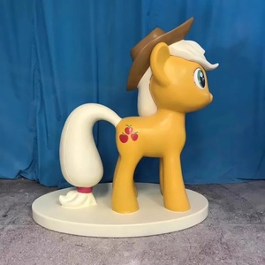 Statue in Vetroresina a Grandezza Naturale di My Little Pony, Sculture di Animali Cartoon per Decorazione Parchi Divertimento - Product Image 1