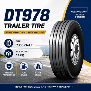 ยางรถบรรทุก AIRLAND 7.00R16T TBR ขนาด 7.00R16 14PR ขอบล้อ 5.50F ความลึกดอกยาง 11 มม. ตำแหน่งล้อรถพ่วง แรงต้านทานการหมุนต่ำ ทนทานสูง - Product Image 3