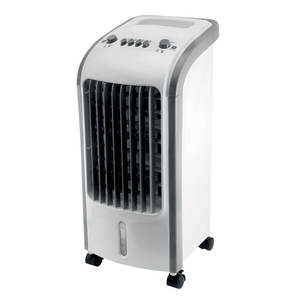 Enfriador de aire eléctrico portátil con humidificador, control remoto para dormitorios, elegante y práctico. - Product Image 1