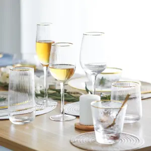 Hot Selling Loodvrij Groothandel Clear Goblet Glas Water Drinkbeker Crystal Cocktail Wijn Glazen Voor Wedding 1399