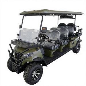 Carrito de Golf Eléctrico de 8 Plazas con Neumáticos Todoterreno y Parachoques Delantero - Product Image 6