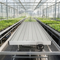 Étagère de culture mobile à plusieurs niveaux en alliage d'aluminium pour plantes d'intérieur, grande serre pour agriculture verticale