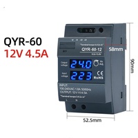 Alimentation électrique LED numérique de haute qualité CE, 12V 24V 60W 100W 150W, rail DIN, driver LED