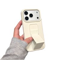 Étui de protection antichute en silicone liquide effet seconde peau, compatible avec les modèles 17pm/16pm, avec support de luxe pour une seule lettre – Nouveauté !