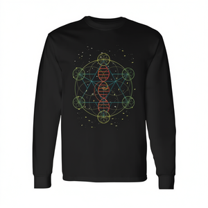 T-shirt promotionnel à manches longues pour biologiste en génétique, motif brin d'ADN, pour la Journée scientifique - Product Image 2