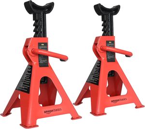 heavy duty <strong>jack</strong> <strong>stand</strong> Basics Steel <strong>Jack</strong> Auto <strong>Stands</strong> 3 Ton 1 Pair Black and Red manual mechanical adjustable chair <strong>jacks</strong> <strong>stand</strong> - Product Image 1
