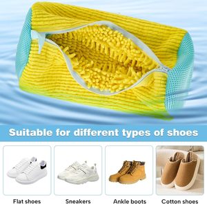 Reusable Washing Shoes <b>Bag</b> Laundry <b>Net</b> Fluffy Fibers Easily Remove Dirt Washing <b>Bags</b> Anti-deformation Shoes Clothes Organizer - Product Image 6