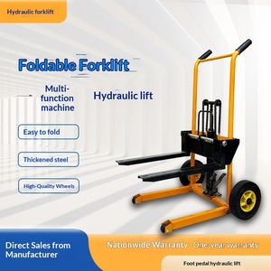 Nouveau <span class=keywords><strong>mini</strong></span> chariot élévateur <span class=keywords><strong>manuel</strong></span> hydraulique léger, petit élévateur de levage et de transport, utilisation domestique, pliable et détachable - Product Image 3