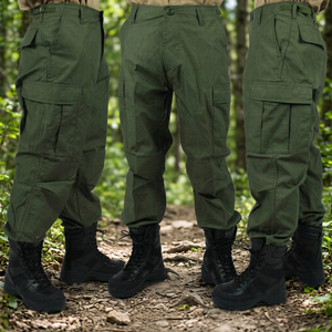 Pantalon de travail pour homme en coton léger avec logo personnalisé, six poches, construction durable, confortable, livraison directe d'usine - Product Image 1