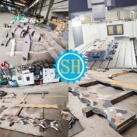 Grandes pièces de plaque de panneau en acier personnalisées Centre de portique CNC Services d'usinage Sanhui