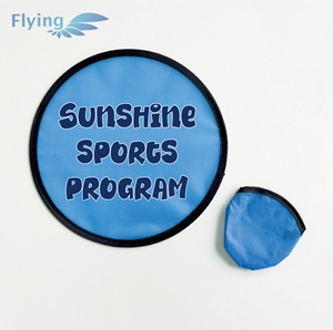 Fan pieghevole in nylon stampato su misura con il marsupio, ventilatore a mano promozionale con codice QR mano portatile pieghevole tasca disco volante per la vendita - Product Image 5