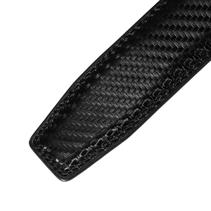 Cinturón de cuero dividido informal de 3,5 cm de ancho sin automático para hebilla Material de piel de vaca con aleación para hebilla - Product Image 4