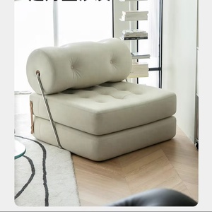 Piccolo appartamento divano <span class=keywords><strong>letto</strong></span> <span class=keywords><strong>singolo</strong></span> <span class=keywords><strong>per</strong></span> sdraiarsi <span class=keywords><strong>per</strong></span> <span class=keywords><strong>dormire</strong></span> imbottito in tessuto comodo Bean cagliata Block Design pigro <span class=keywords><strong>per</strong></span> soggiorno - Product Image 4