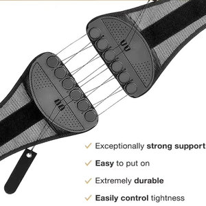 <span class=keywords><strong>Deluxe</strong></span> Đôi Kéo thắt lưng hỗ trợ vành đai thấp hơn đau lưng cứu trợ trở lại hỗ trợ Brace - Product Image 5