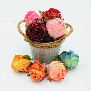 Décoration de table de dessert Dongchen Crafts : Rose flocon de neige miniature, fleur simulée, bourgeon de thé, gâteau, bordure brûlée - Product Image 3
