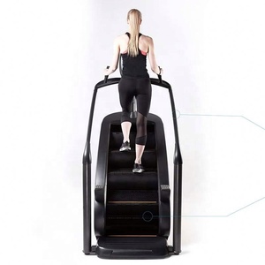 Nouvel arrivage Équipement de gymnastique <span class=keywords><strong>d</strong></span>'<span class=keywords><strong>escalade</strong></span> à vitesse réglable Step Stair Trainer Step Mill Stair Master Machine pour Gym - Product Image 1