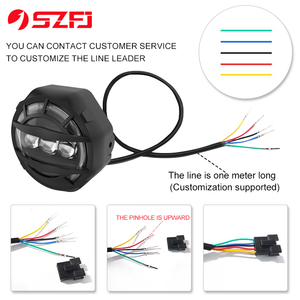 Faro Anteriore LED Combinato Abbagliante/Anabbagliante per Bicicletta Elettrica con Integrazione nel Forcellone, Clacson e Luci Diurne (<span class=keywords><strong>36</strong></span>-74V) - Product Image 4