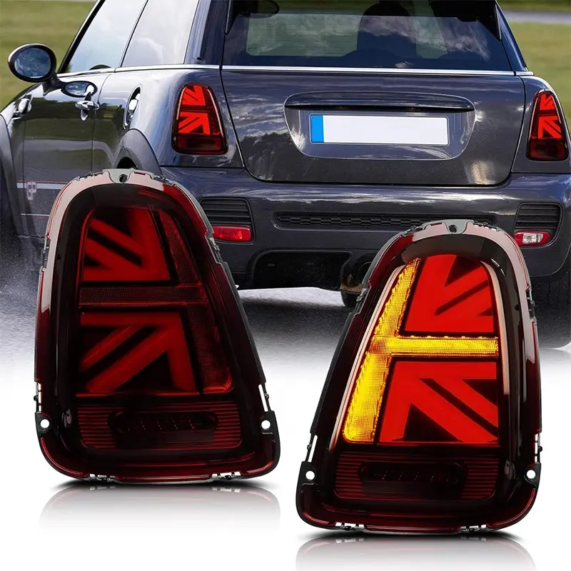 Llevo Union Jack Led Achterlamp Mini Cooper Led Achterlicht Met Dynatische Dag Lopen Richtingaanwijzer Led Achterlichten