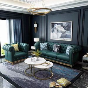 Juego de sofá de cuero italiano de lujo Furnistyle de alta calidad <span class=keywords><strong>3</strong></span> <span class=keywords><strong>2</strong></span> 1 plazas moderno nobuk seccional extensible cuadrado para sala de estar - Product Image 3