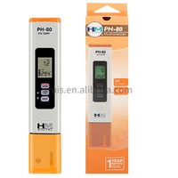 Testeur de qualité de l'eau numérique HM PH-80 étanche 2 en 1 PH mètre de température avec ATC