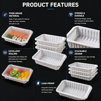 Barquette alimentaire jetable en PP de qualité alimentaire, hermétique et anti-fuite, pour emporter
