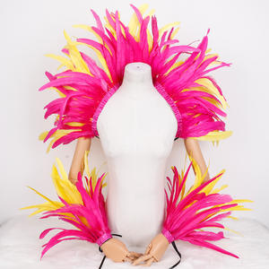 Plumas de Alta Calidad para Desinfección, <span class=keywords><strong>Carnaval</strong></span>, Halloween, Mascarada, Accesorios de Actuación, Chal de Plumas para Hombres y Mujeres, Universal - Product Image 5