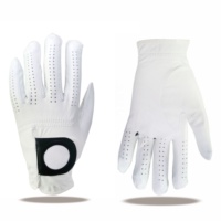 Couleurs personnalisées logo personnalisé doux respirant indonésie cabretta cuir gant de golf hommes/femmes main gauche accessoires de golf gant