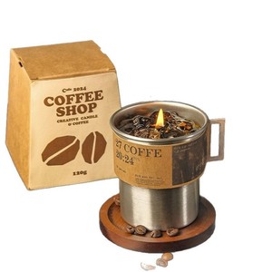 Caja de Regalo con Vela Aromática de Café <span class=keywords><strong>para</strong></span> Cumpleaños o Graduación - Aire Fresco, 7-15 Días de Duración, Regalo Unisex <span class=keywords><strong>para</strong></span> <span class=keywords><strong>Amigos</strong></span> y Hogar - Product Image 5