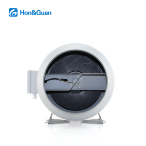 מאוורר צנטריפוגלי עגול ממתכת 10 אינץ' של Hon&Guan, בעל יעילות גבוהה, מאושר CE, מתאים לחוות, פליטת גזים, הידרופוניקה וביצועים יציבים. - Product Image 3