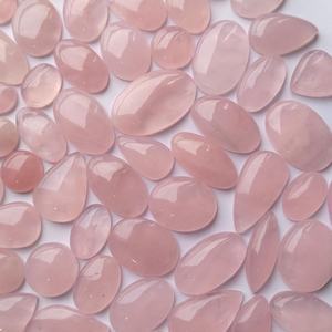 Lote de Cabujones de Cuarzo Rosa de Formas Mixtas, Gemas Naturales Sueltas para la Fabricación de Joyas, Exportador y Fabricante OEM de la India - Product Image 5