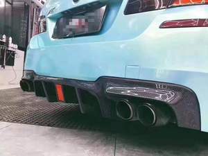 Nuovo Diffusore Posteriore in Fibra di Carbonio con Scarico per <span class=keywords><strong>Serie</strong></span> 5 F10 F18 M5 Stile 3D con LED 2010-2016 - Product Image 6