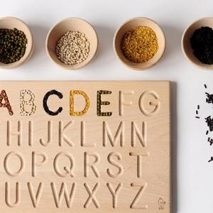 Amazon Venta de alta calidad de juguetes de madera con letras mayúsculas <span class=keywords><strong>y</strong></span> minúsculas para aprendizaje creativo <span class=keywords><strong>en</strong></span> 2020 - Product Image 2