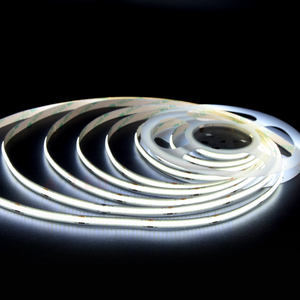 Listé UL 16.4ft bande led cob cri95 320Chips tira led cob 8mm auto-adhésif 8 w/m 100mm coupe blanc froid 24V bande lumineuse led cob - Product Image 1