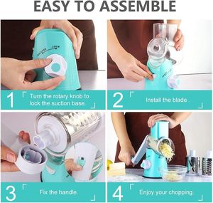 Manual Fruit Drum Grater <b>Vegetable</b> <b>Chopper</b> Kitchen Tools <b>Vegetable</b> Shredder Potato Cutter Onion Slicer Grater - Product Image 4