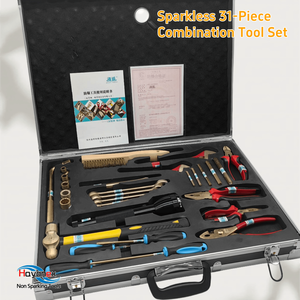 Bộ công cụ đa chức năng 31 mảnh không phát ra tia lửa, bao gồm cờ lê/Kìm/tua vít, dành riêng cho các tình huống chống cháy nổ - Product Image 5