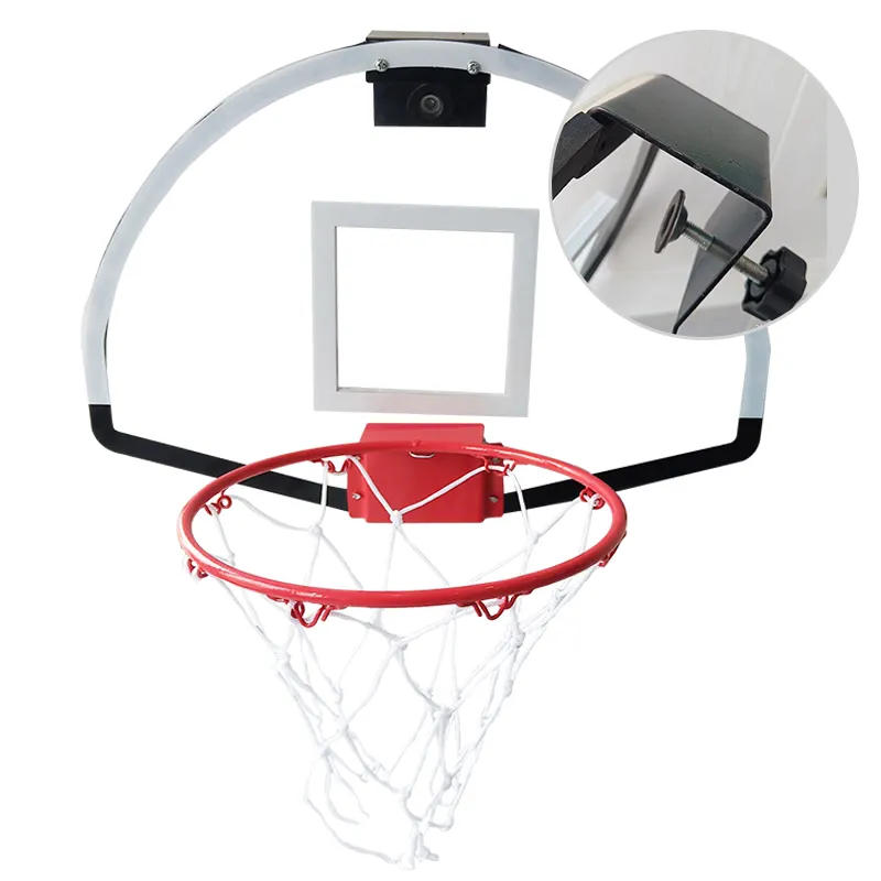 FOOCAT Indoor Adjustable Hanging Mini Basketball Backboard Hoop Toy For Kids