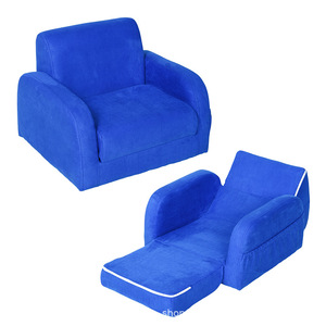 Giving Tree Kids Sofa <b>Folding</b> Chair With Handrails For 2 Year And Above Blue Color - Product Image 5