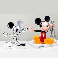 Statue de Souris en Résine Faite à la Main Plaquée Or, Porte-Bouteille de Vin avec Ouvre-Bouteille, Figurine Animale de 27 cm pour la Décoration de la Maison, du Bar, de la Cuisine, Cadeau
