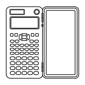 NEWYES Pocket 16-pantalla Lcd Digital, calculadora científica de ingeniería gráfica de matemáticas con almohadilla de escritura